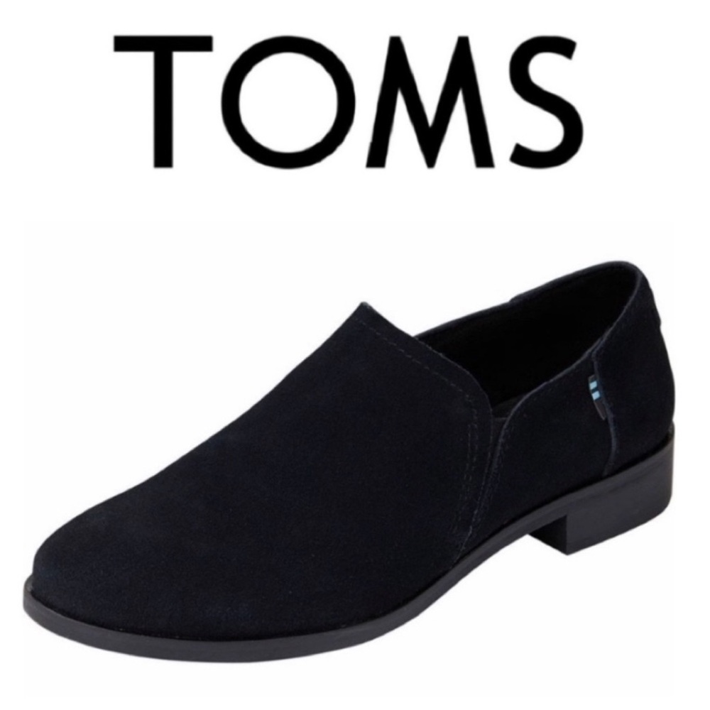Toms Women's Shaye Classic Suede Black Slip-On Bootie